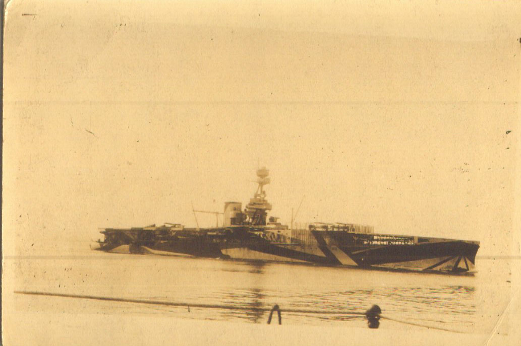 HMS Furious at anchor 1918
